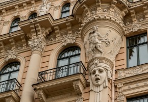 Art Nouveau Facades, Riga, Latvia riga art nouveau
