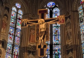 Crucifix, Santa Croce, Florence, Italy crucifix santa croce florence italy