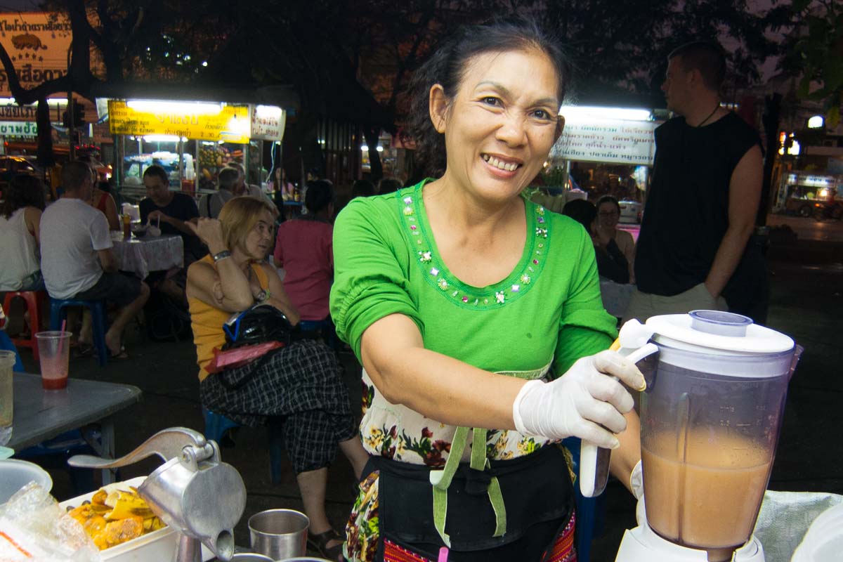 Thailand Chiang Mai Mrs Pa smoothie