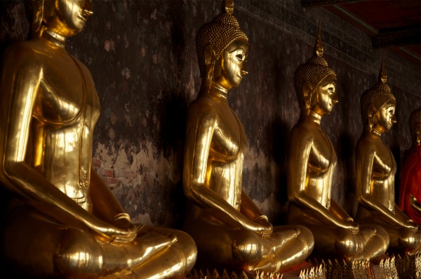 Buddhas at Wat Pho in Bangkok