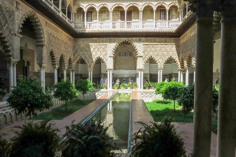 spain seville patio alcazar