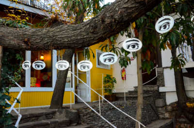 Pablo Neruda's Eyes, Santiago, Chile