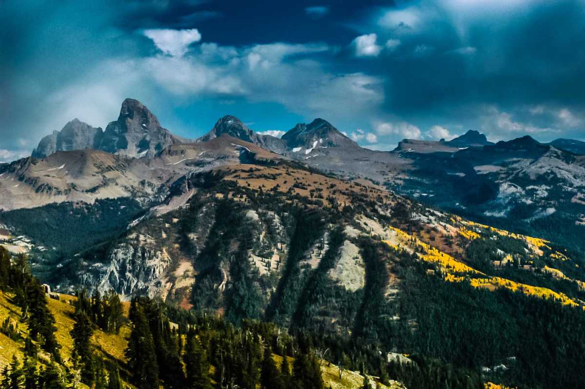 tetons from idaho side