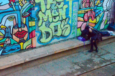 Two Girls Outside Neruda's Home, Santiago de Chile