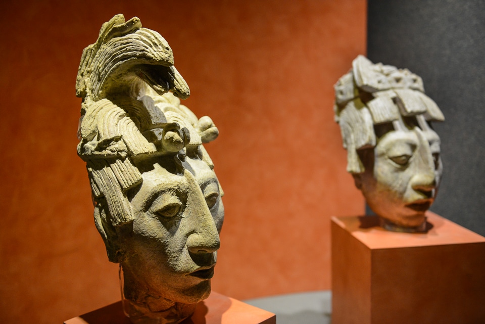 Toltec busts Archeology Museum Mexico City