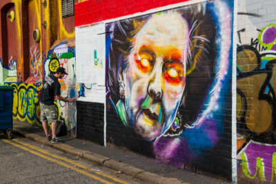 Graffiti Artist, Belfast, Northern Ireland