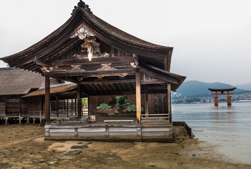 Itsukushima shrine noh stage