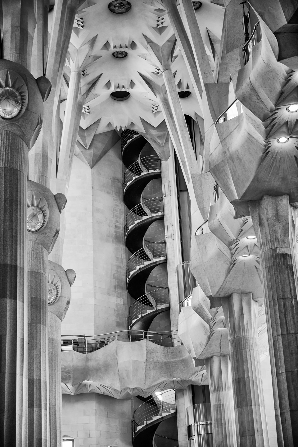 tower stairway sagrada familia Barcelona