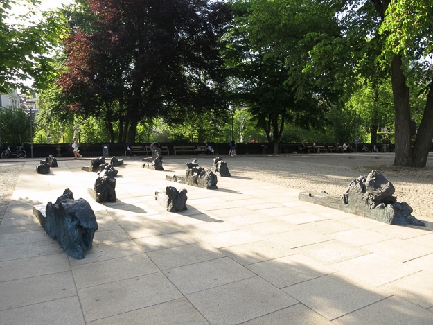 A Stockholm memorial to Raoul Wallenberg, the Swedish architect and diplomat who used his position to rescue tens of thousands of Jews from Nazi-occupied Hungary, 1944