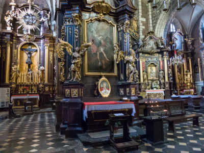 Altar Portrait of John Paul II, Basilica, Krakow, Poland