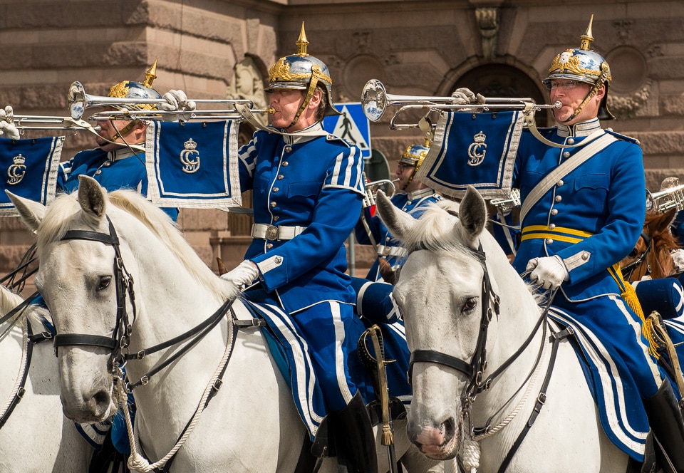 royal ceremonial parade stockholm