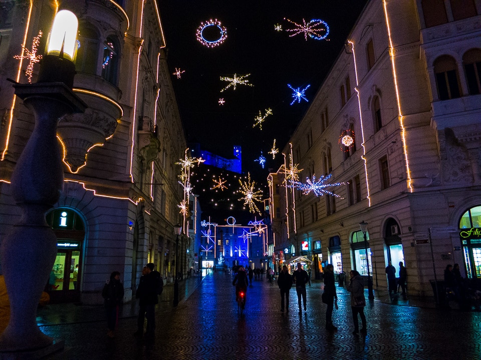 christmas lights ljubljana slovenia
