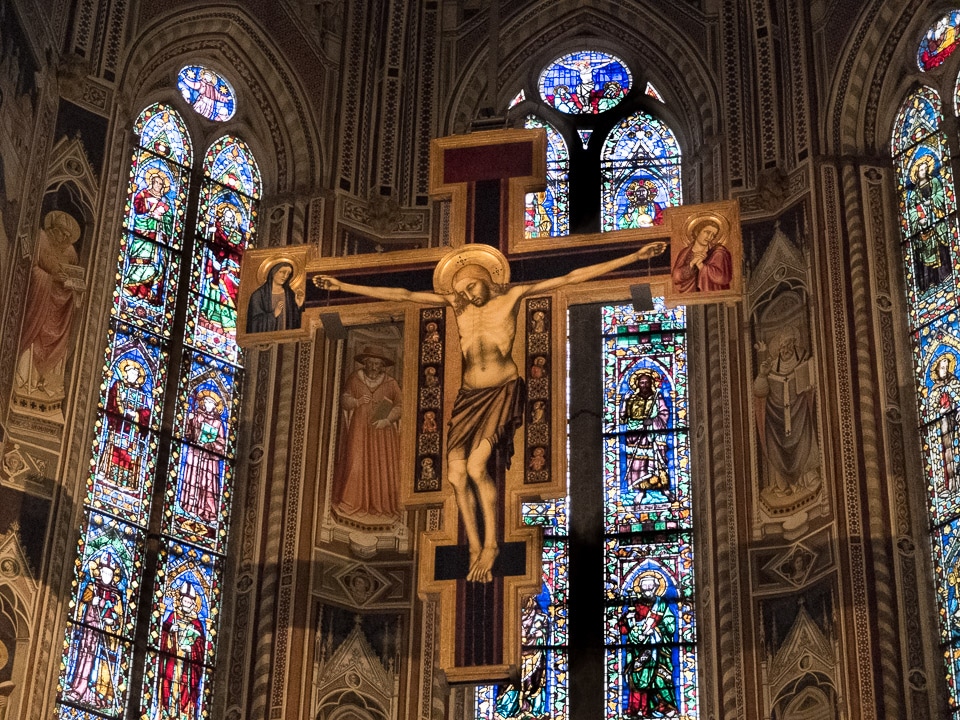 crucifix santa croce florence italy