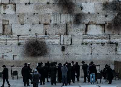Praying at the Western Wall, Jerusalem