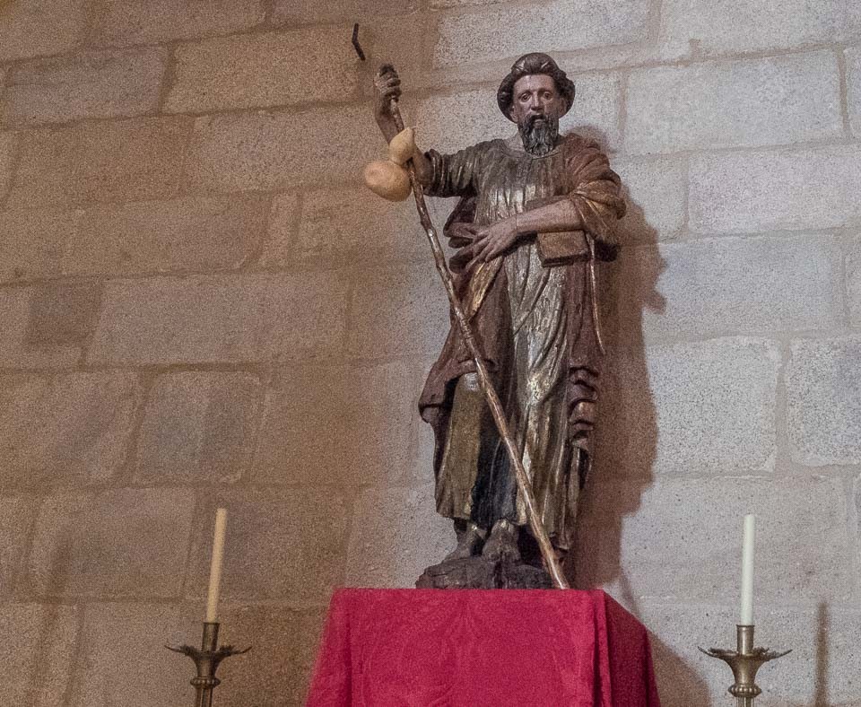 santiago pilgrim caceres cathedral spain