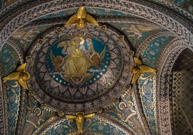 ceiling basilica notre dame lyon