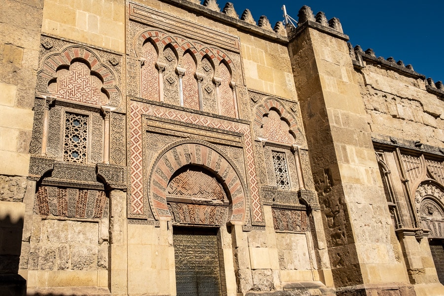 spain cordoba mosque cathedral moorish entrance