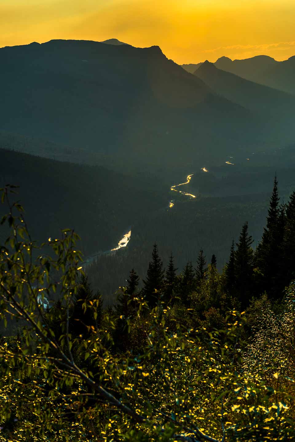 Sunset on the River, Glacier National Park, Montana - Travel Past 50