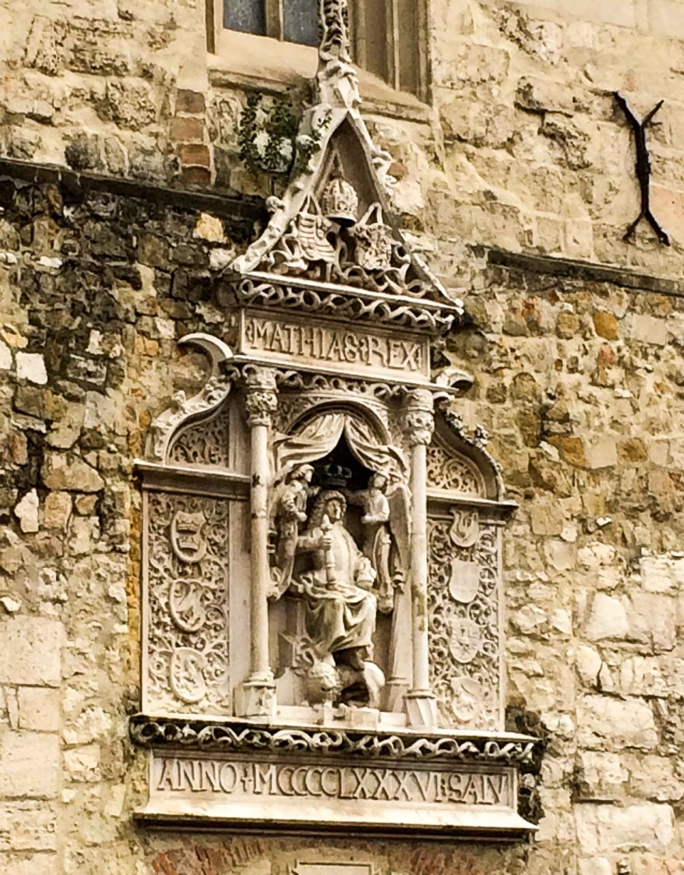 As this pseudo-gothic carving on a medieval tower (topped by a 20th Century modern top level) shows, Hungary is constantly re-imagining its past. 