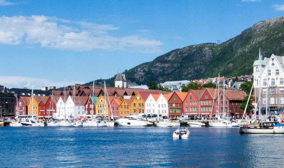 The old fishing trade post, Bryggen, in Bergen, Norway