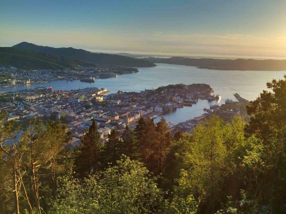 View over Bergen, Norway.