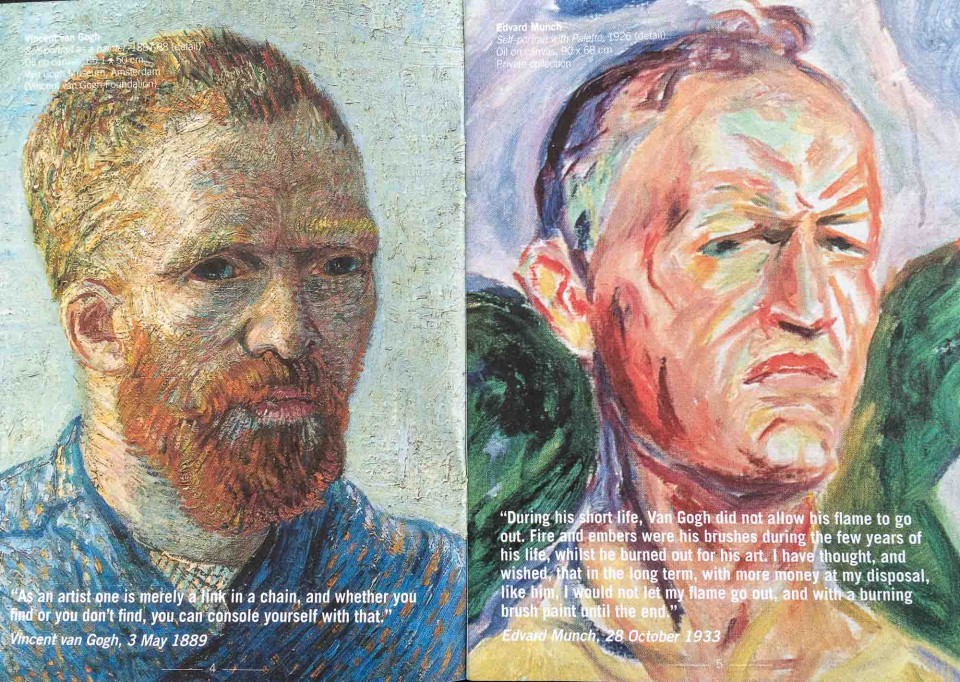 Intense exhibit of works by Vincent Van Gogh and Edvard Munch. Munch Museum, Oslo