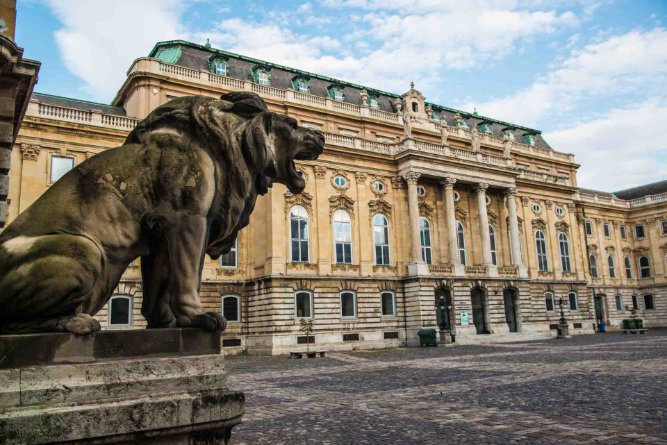 Palace courtyard, Castle District, Budapest