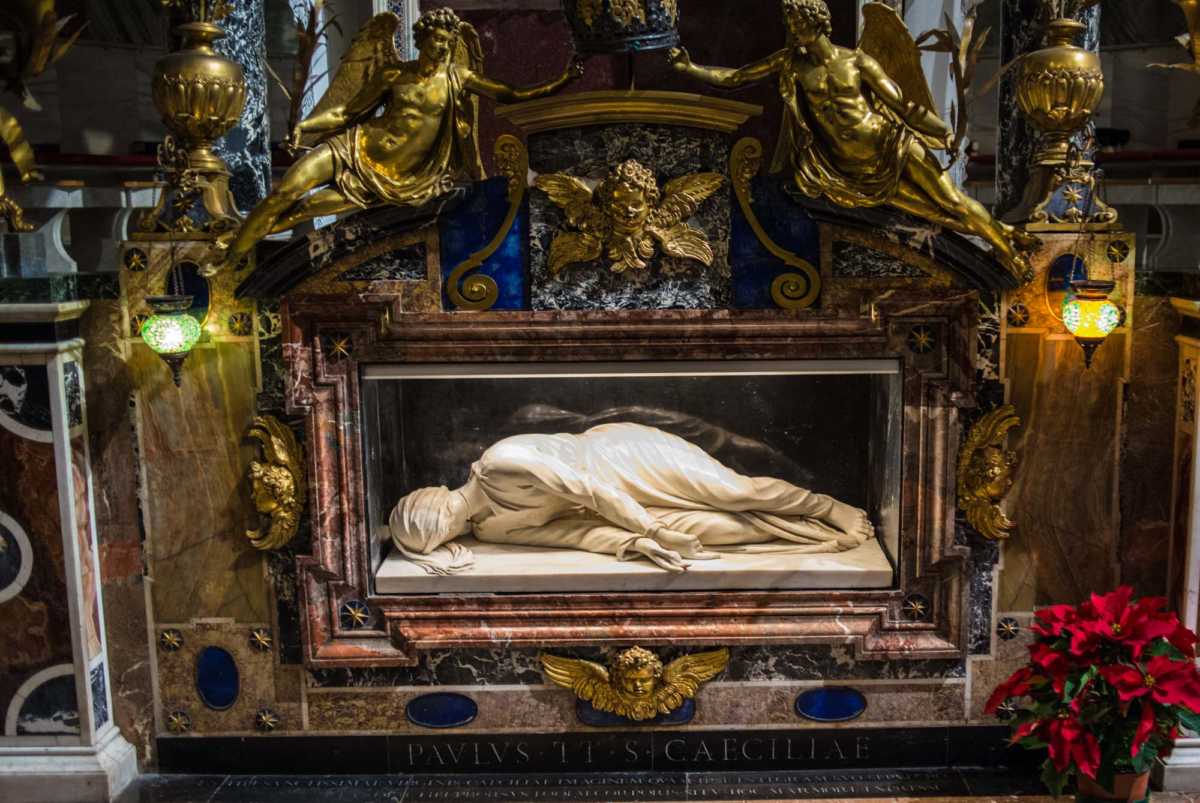 tomb saint cecilia rome