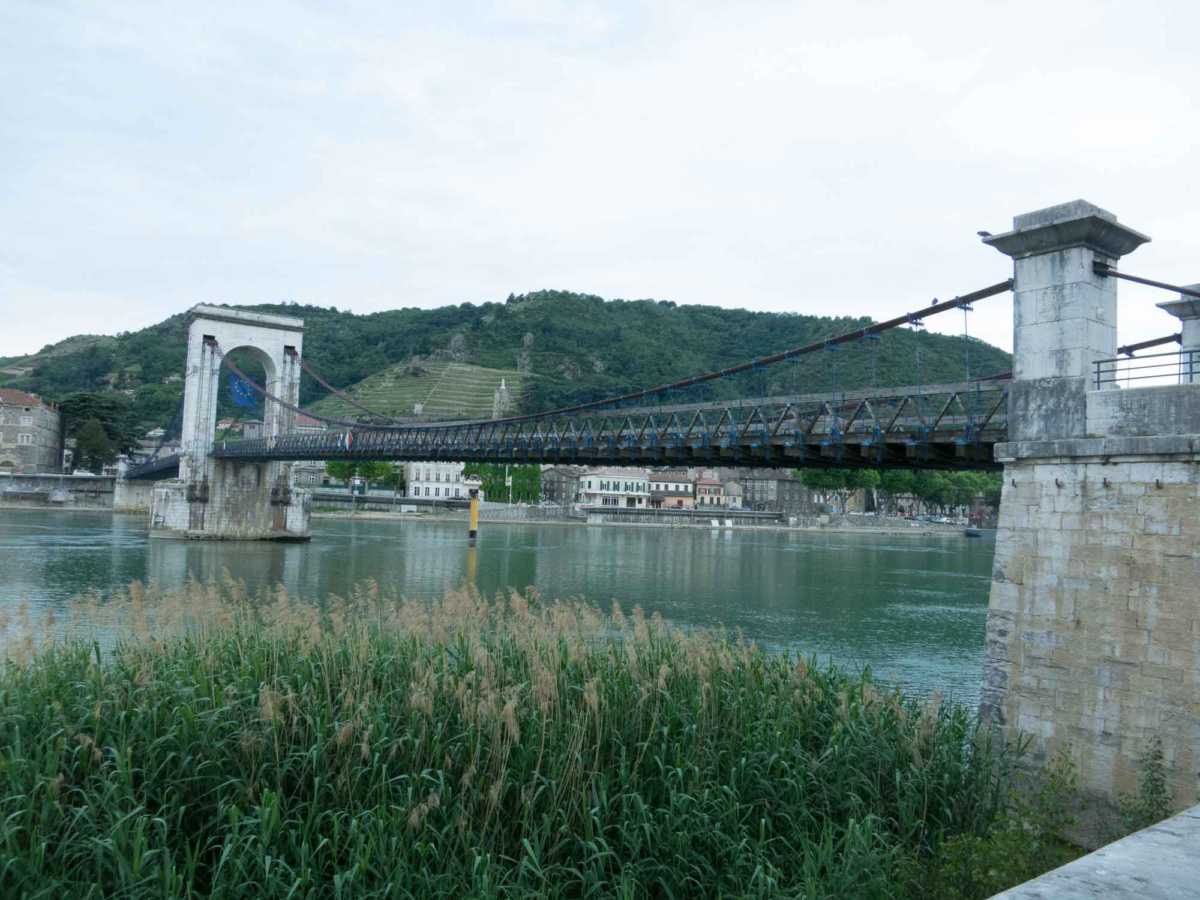 historic bridge by Marc Seguin, rhone river cruise