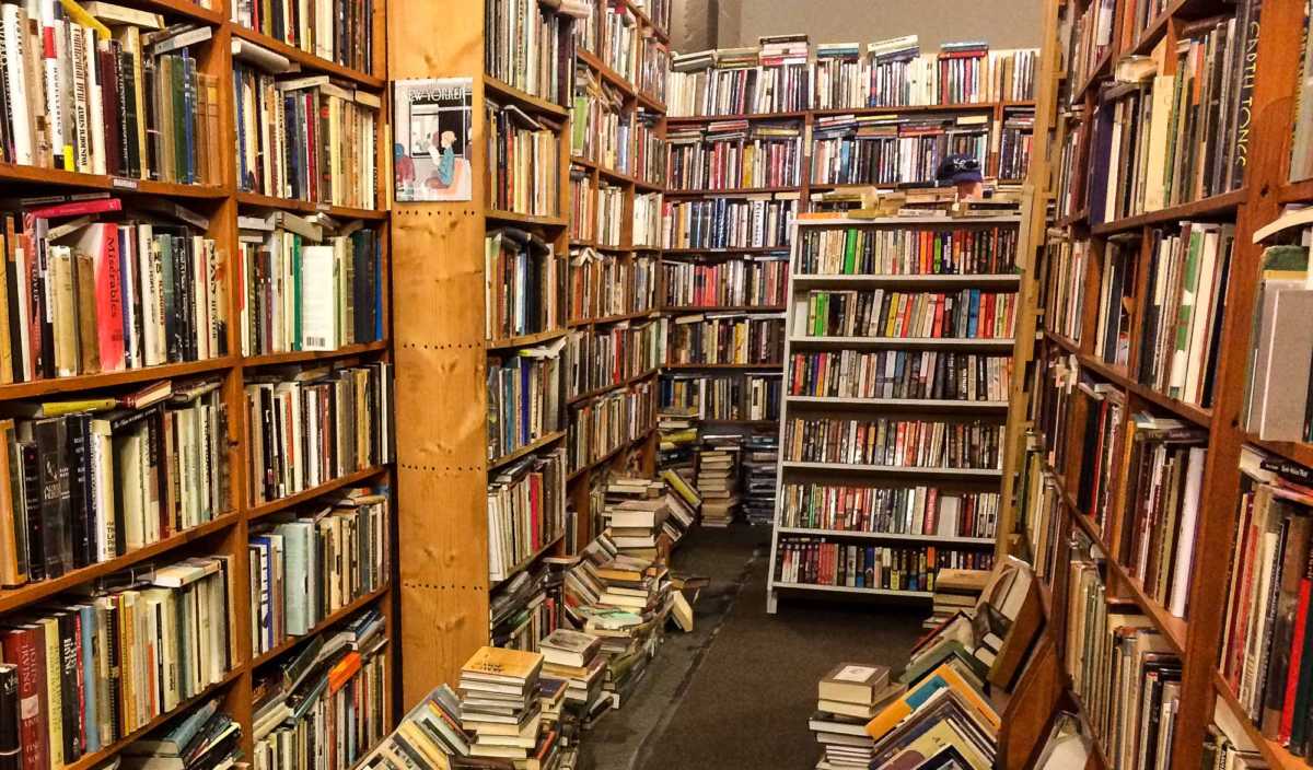 Jackson Street Booksellers in Old Market, Omaha. 