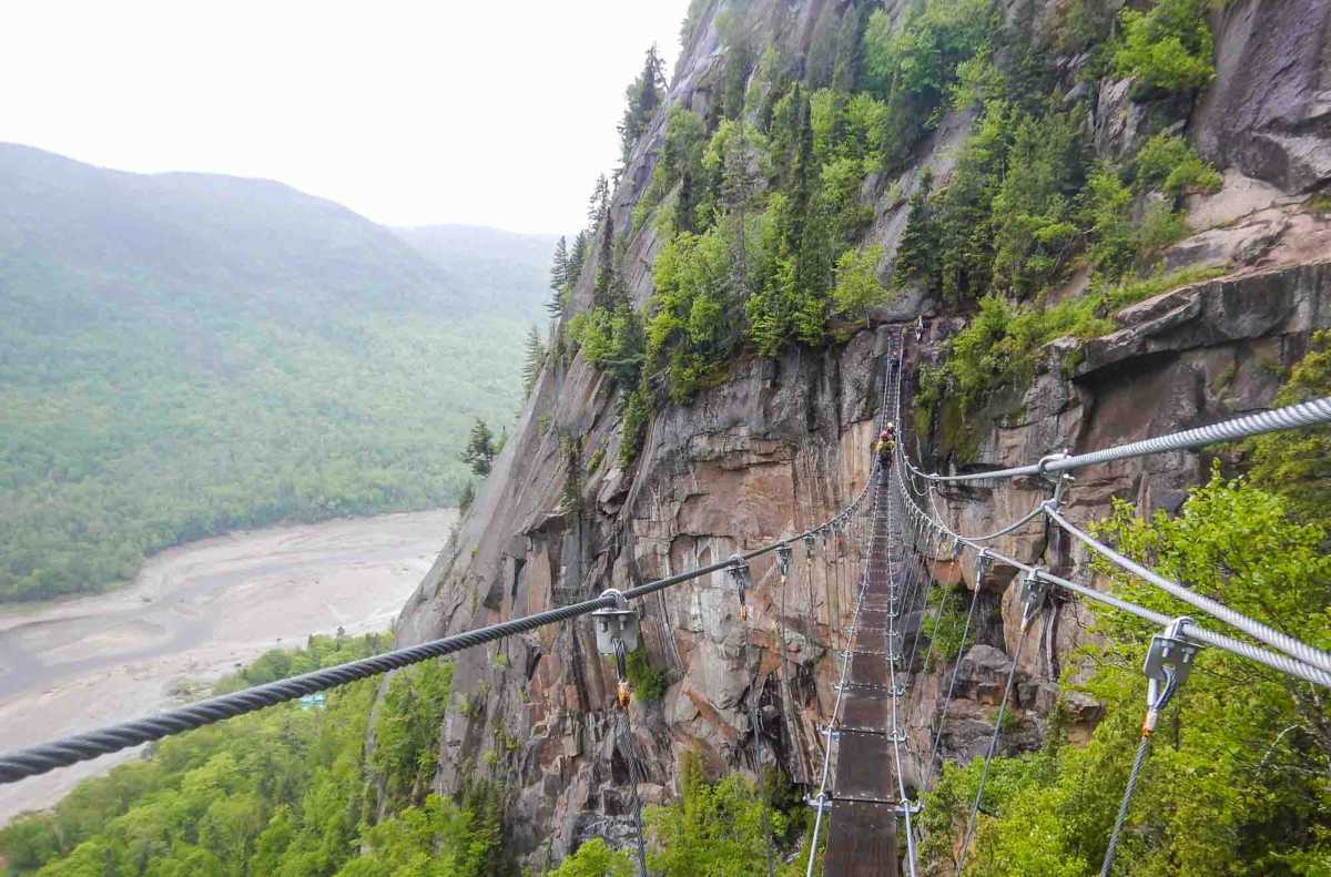 The Tight Rope Bridge Across This Enormous Quebec Canyon Is The