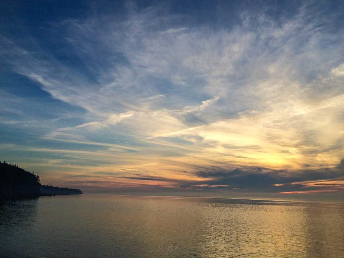 Sunset from Hall's Harbour, Bay of Fundy, Nova Scotia