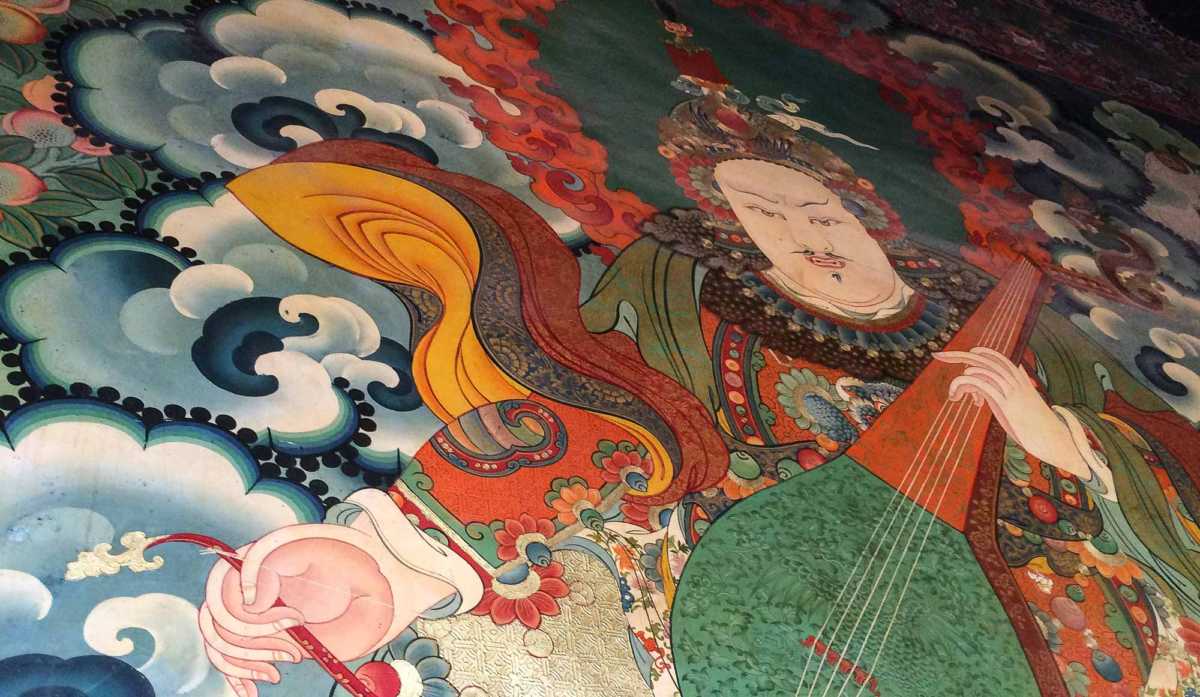 Thangka painting in Jokhang Temple, Lhasa, Tibet