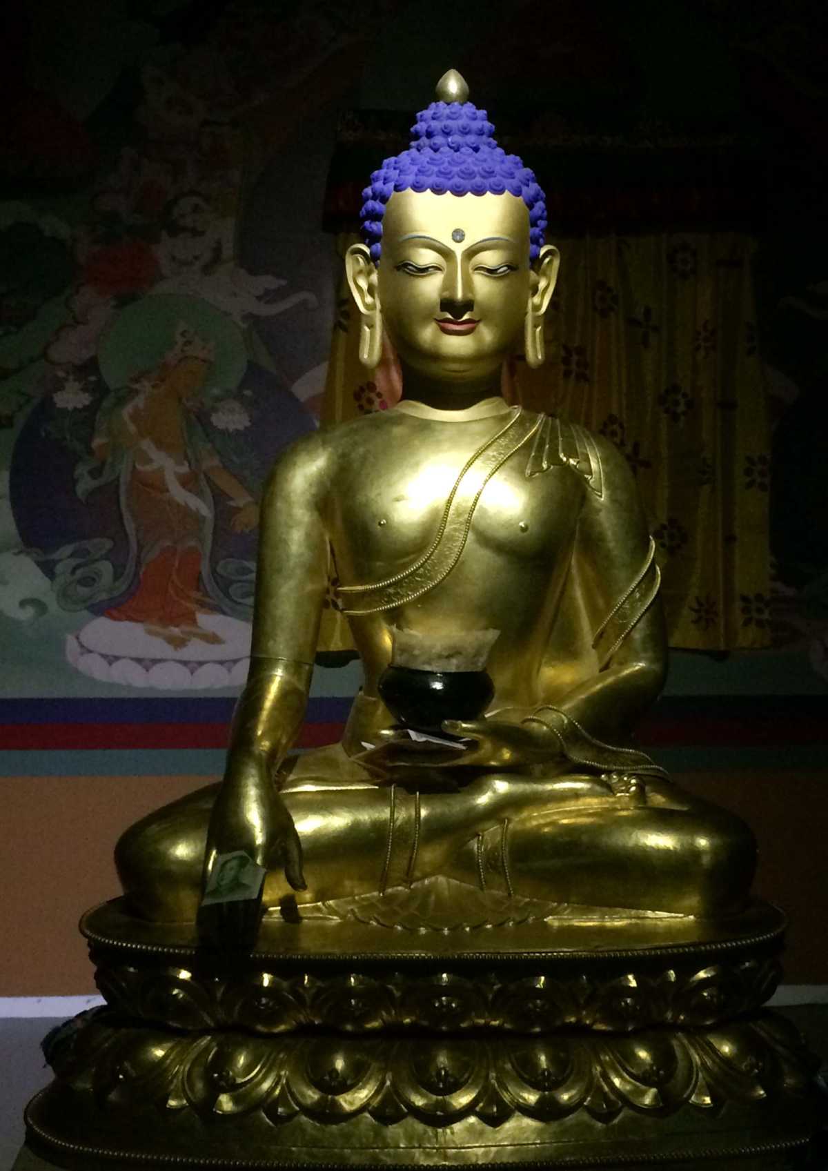 Buddha on display in Tibet Museum, Lhasa