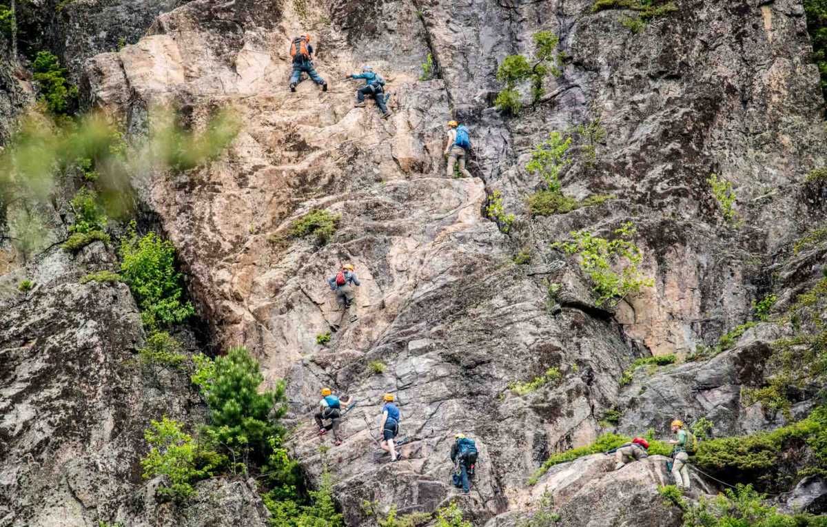kris rock climbing charlevoix quebec