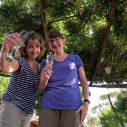 Seasoned Traveler Finds European Adventure with Competitours Sherry and Vanessa toast to the next challenge: destination unknown.