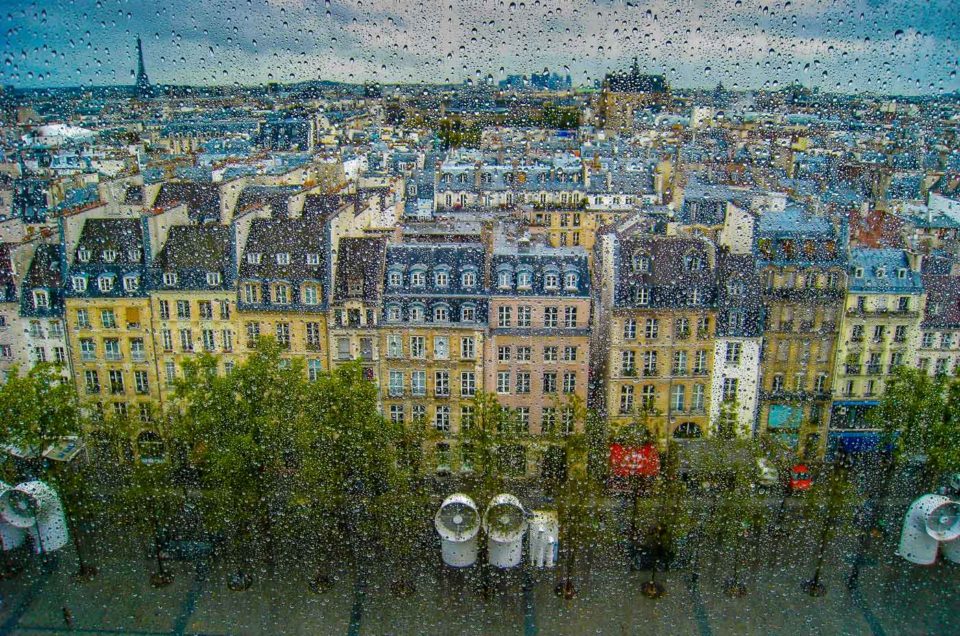 France_paris_rooftops in rain