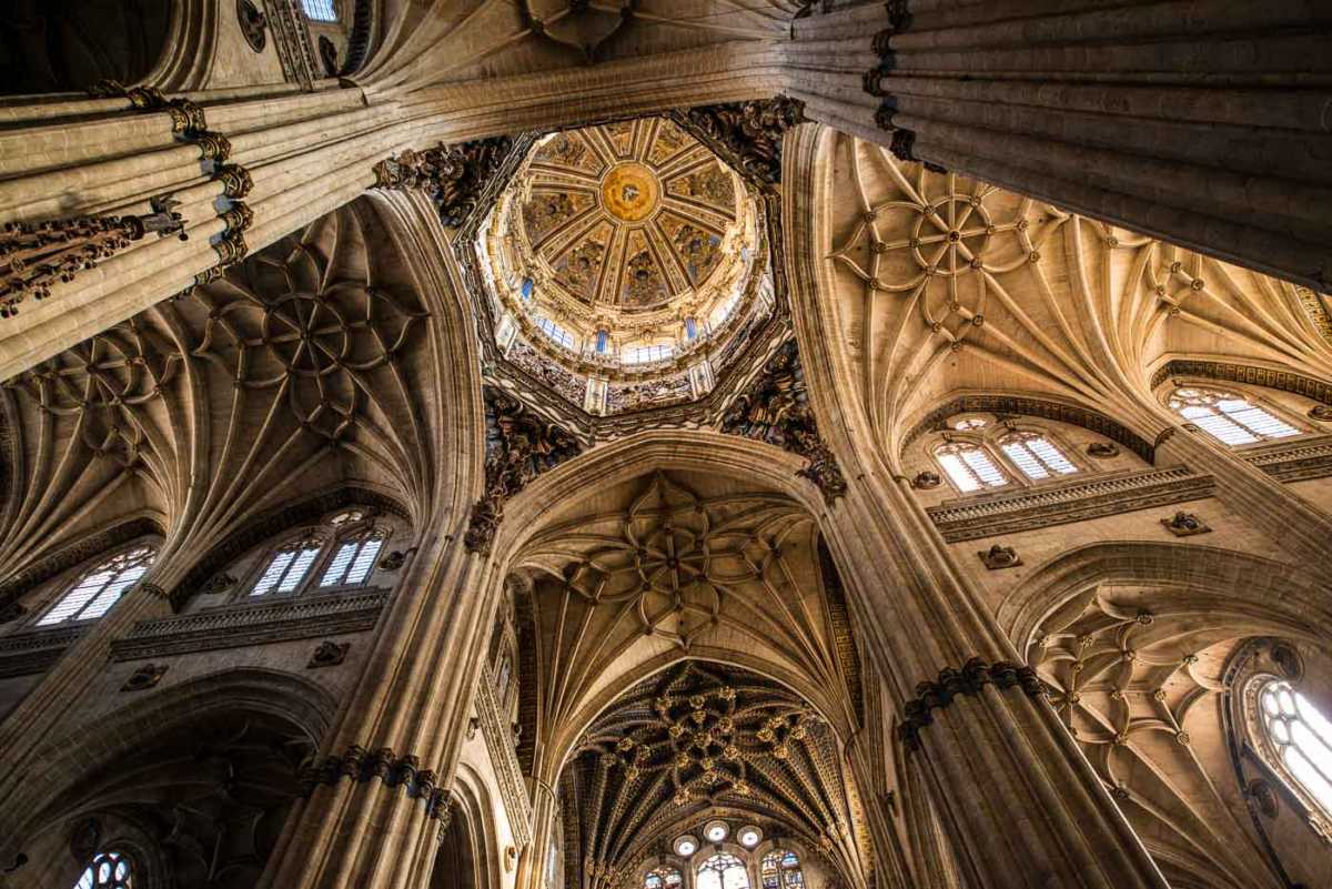 salamanca cathedral spain ceiling