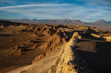 Otherworldly Atacama: Geysers, Buried Villages, and Lunar Landscapes Valle de la Luna in northern Chile's Atacama Desert poses as the the surface of Mars.