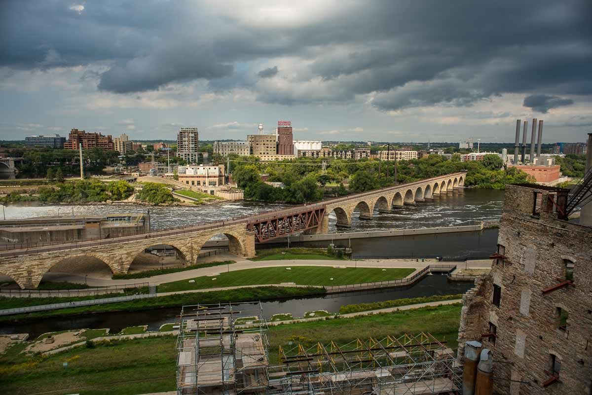 USA_Minneapolis riverfront stone arch