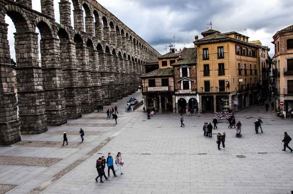 Spain Segovia Roman aqueduct wonders of spain