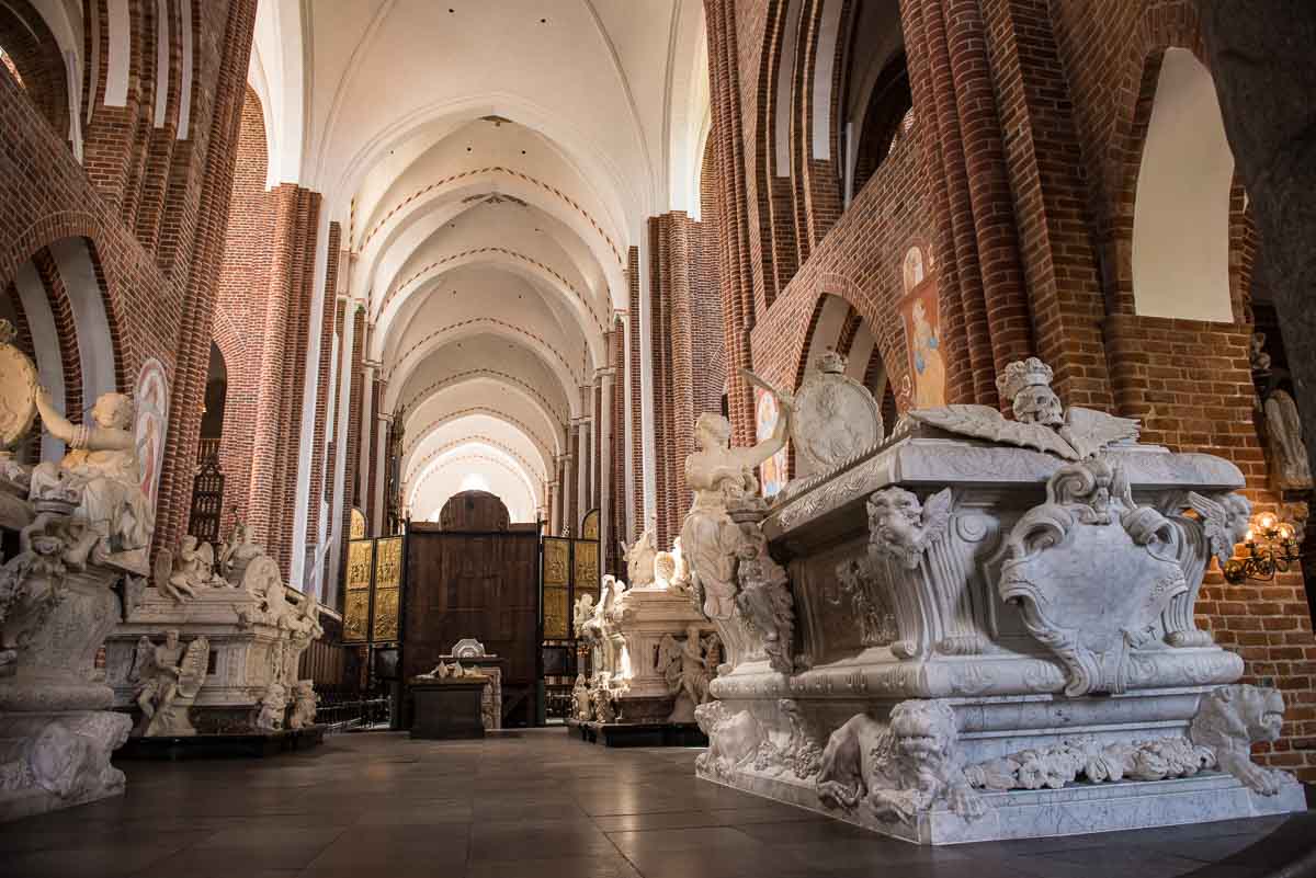 Denmark Roskilde cathedral tombs