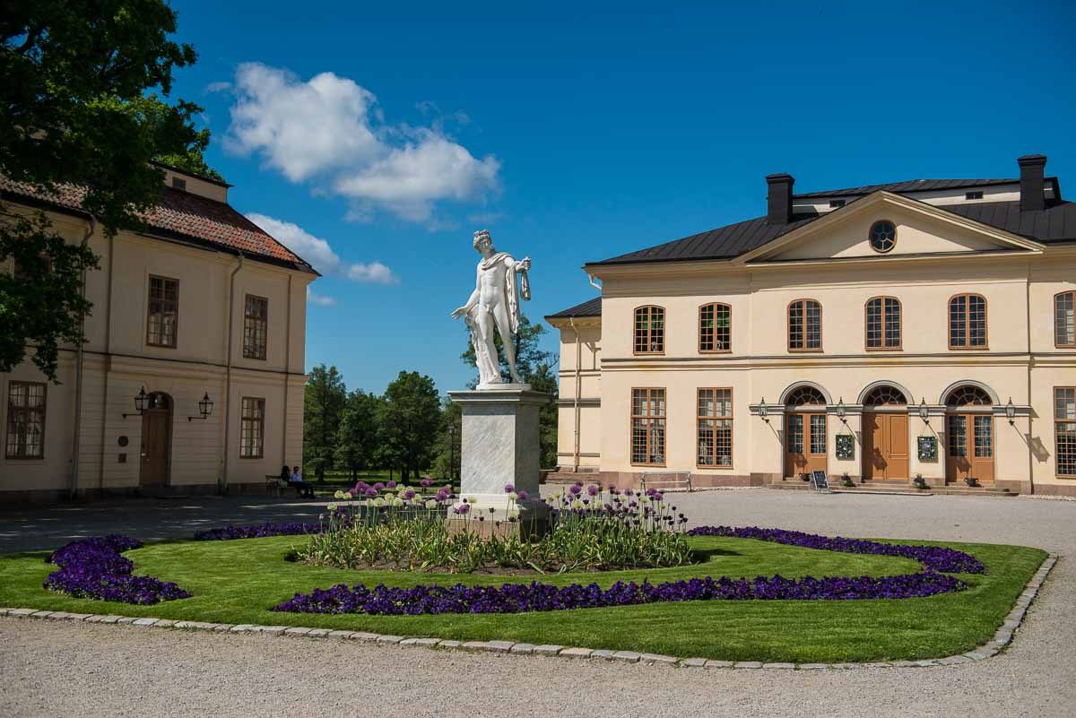 Sweden Drottningholm statue