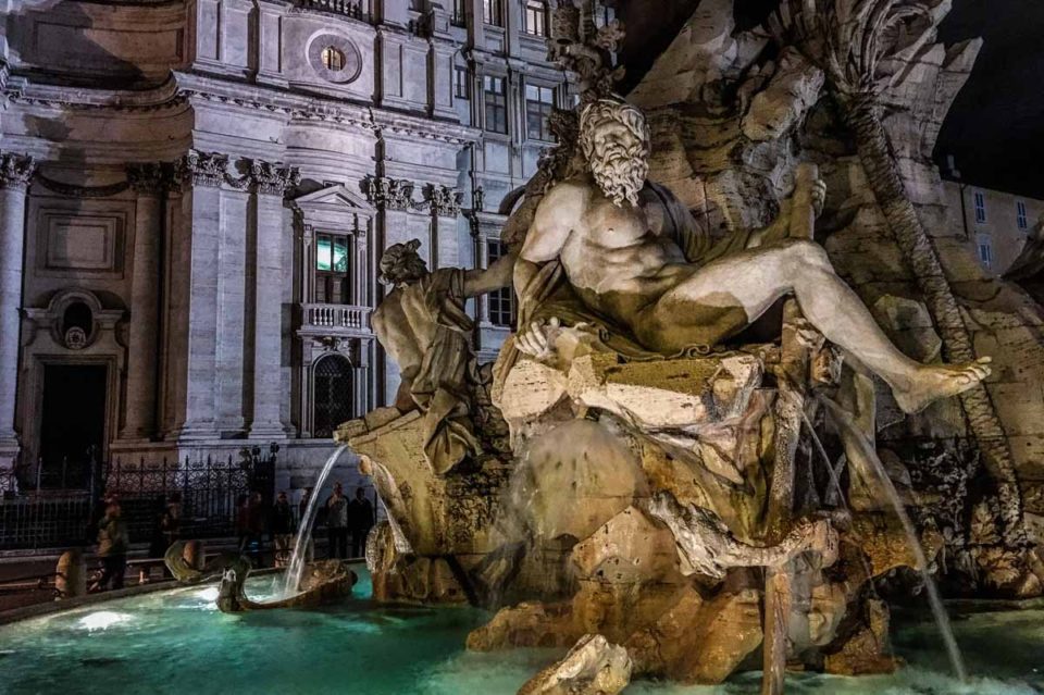 italy rome piazza navona fountain