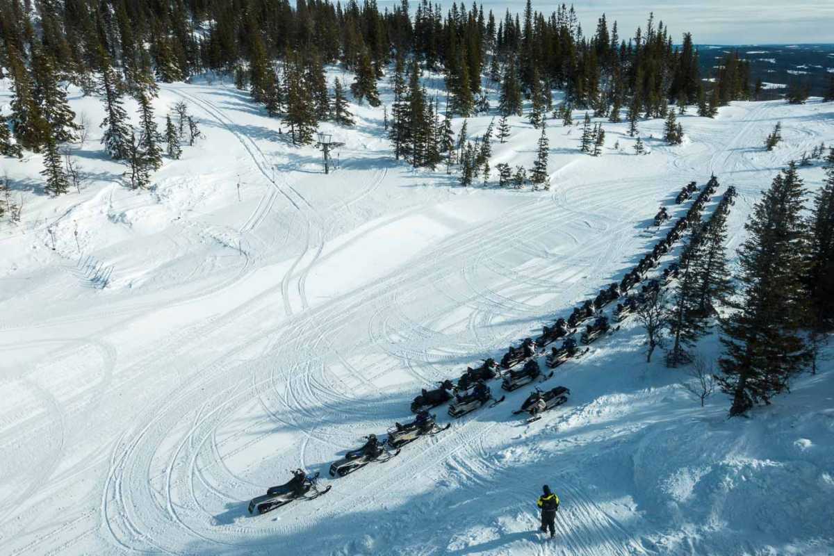 Sweden Åre snowmobiles