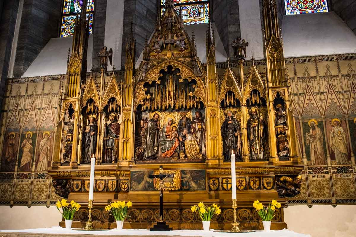 sweden visby st maria domkyrka main altar