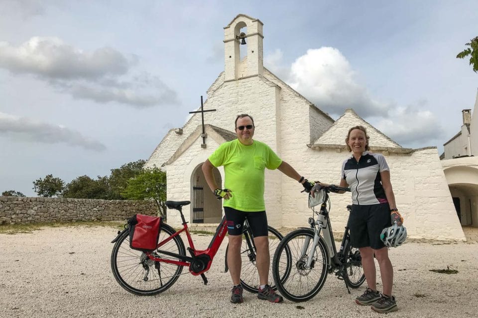 One of the great things about taking a self-guided bike trip is that if you pass by what looks like an interesting small church, you can stop and take a look.