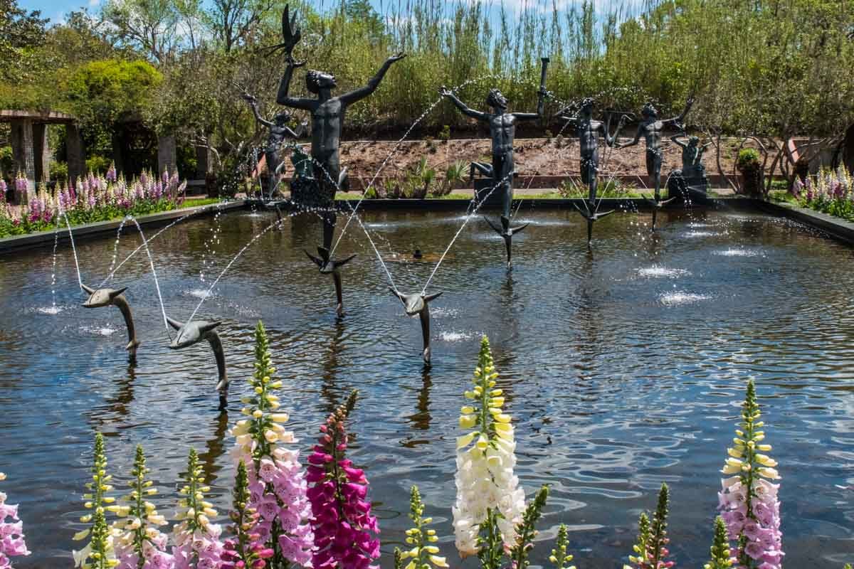 USA SC Myrtle Beach Brookgreen sculpture garden muses fountain