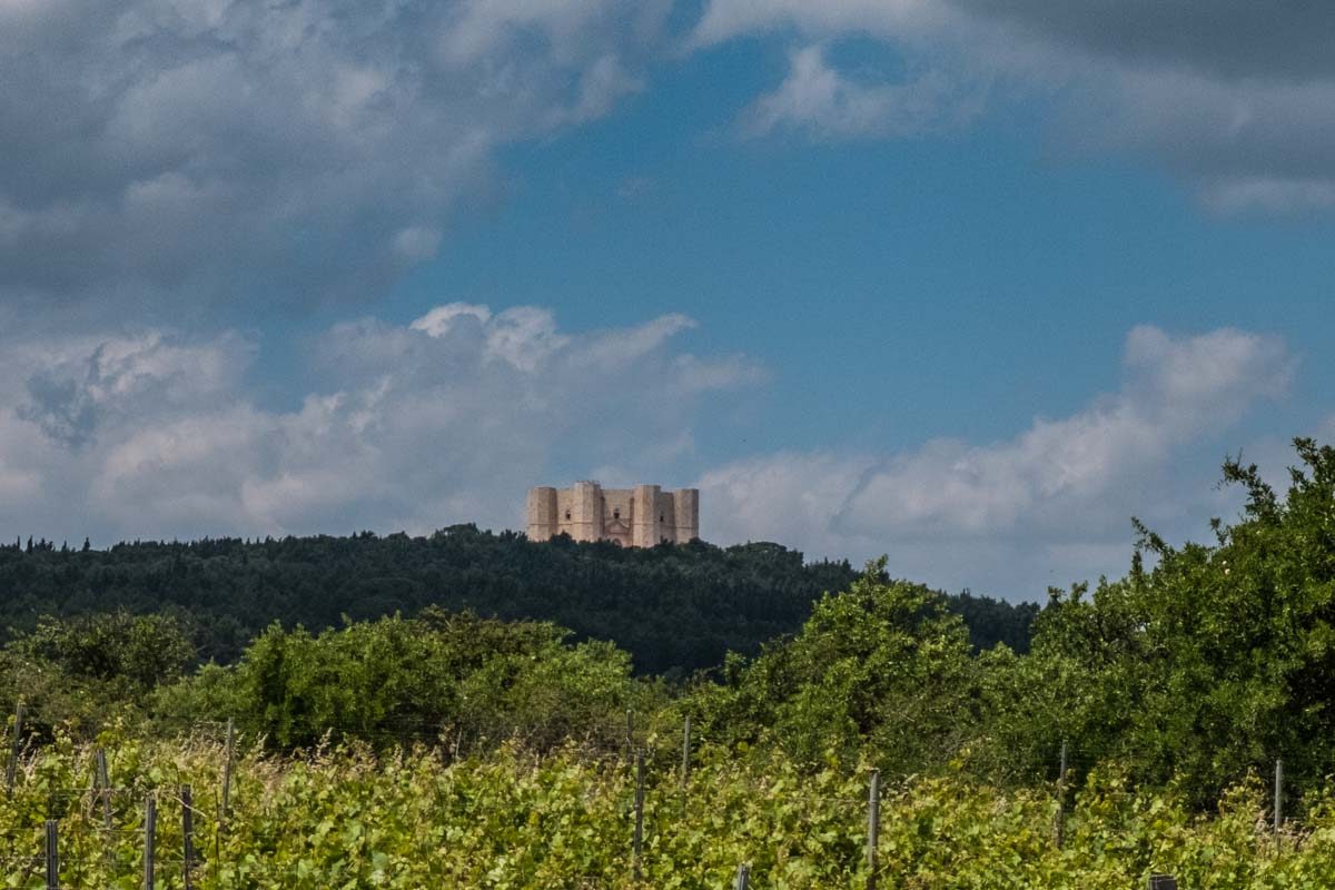 italy castel del monte in the distance