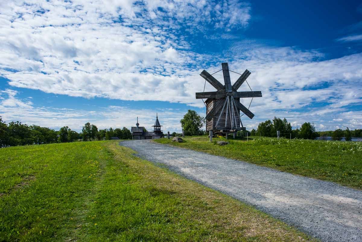 Russia kizhi island windmill